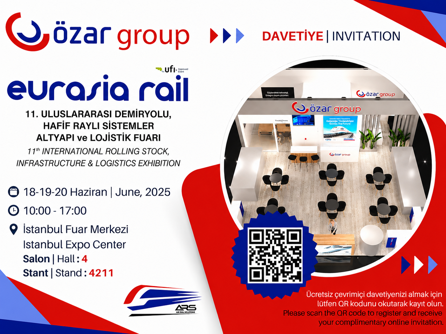 Eurasia Rail 2025: Standımıza Bekliyoruz